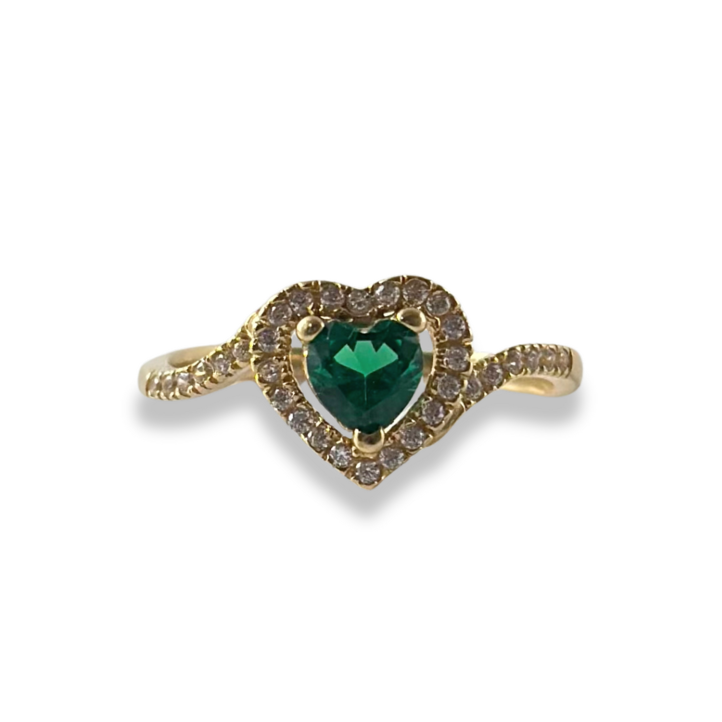 GREEN HEART RING