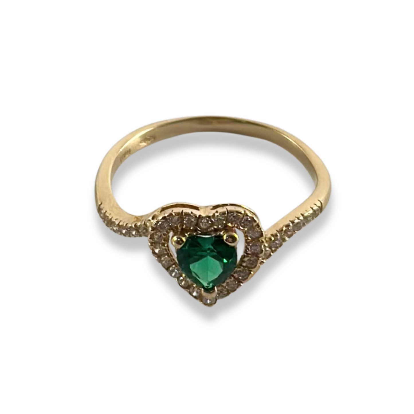 GREEN HEART RING