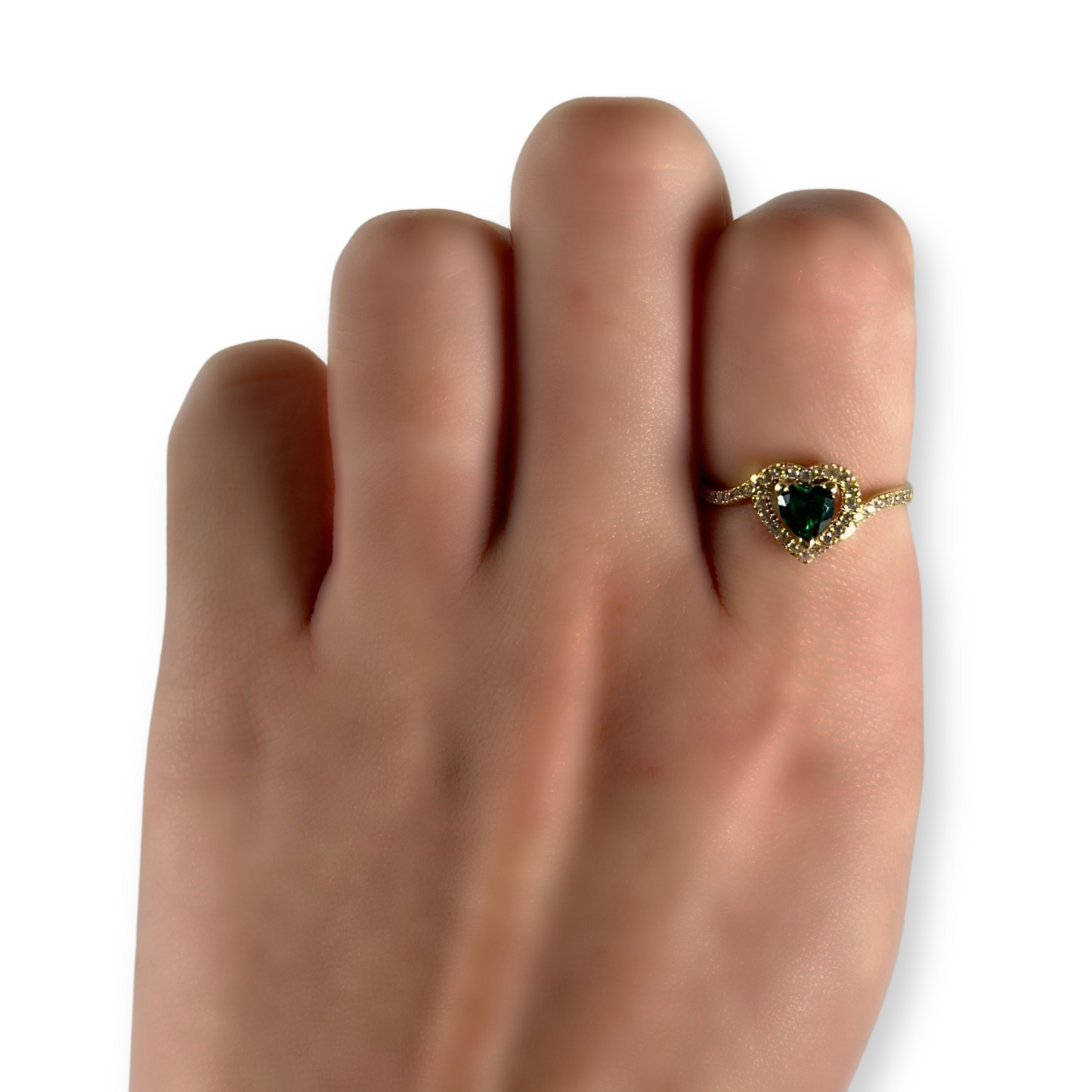 GREEN HEART RING