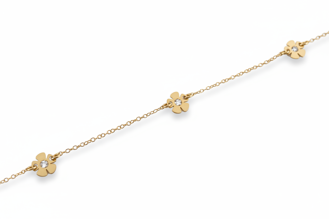 PULSERA DE TRES TRÉBOLES