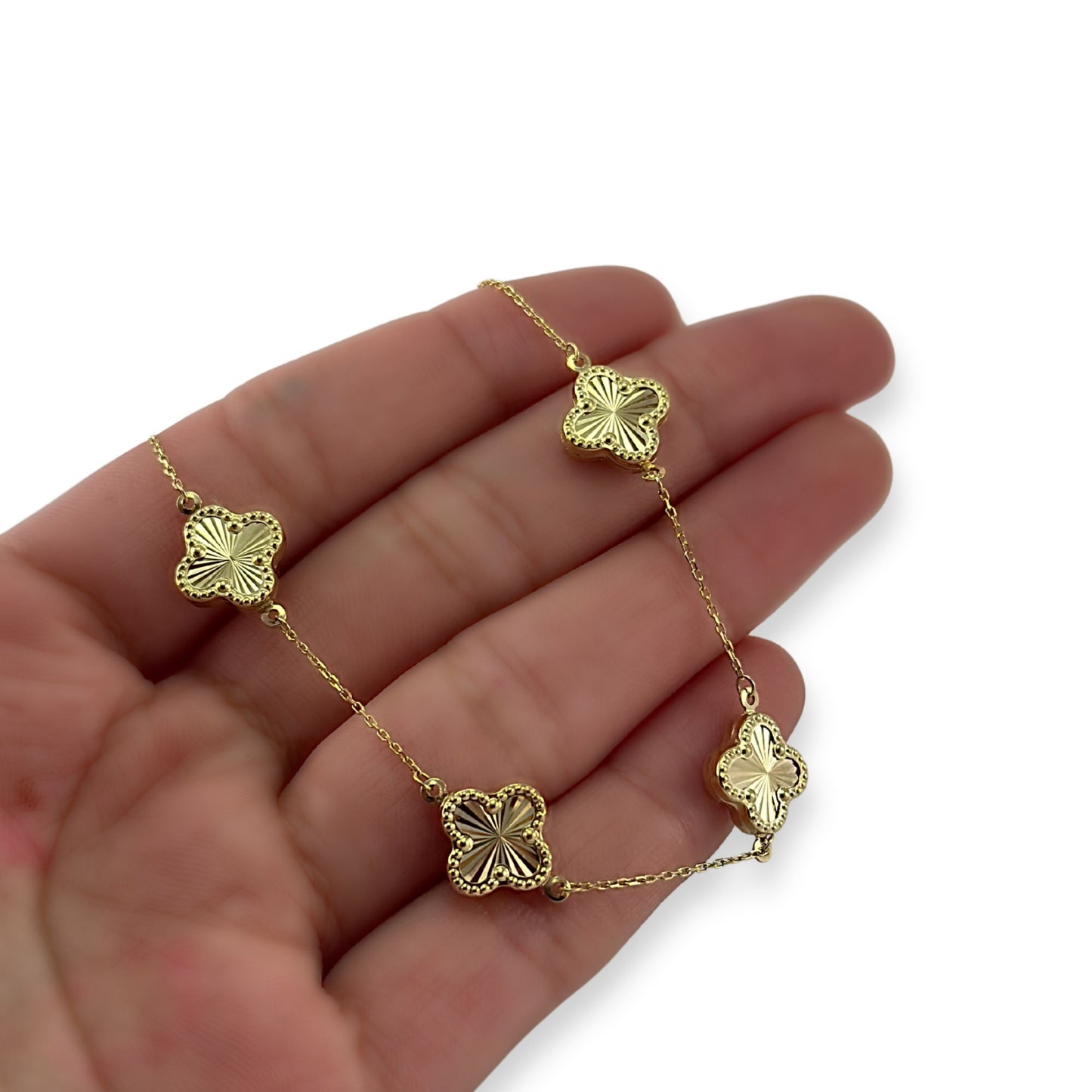 GOLD CLOVER BRACELET