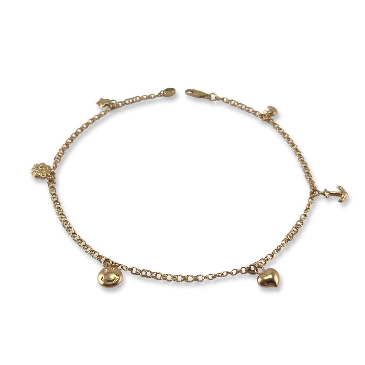 CLASSIC LINK ANKLET WITH CHARM
