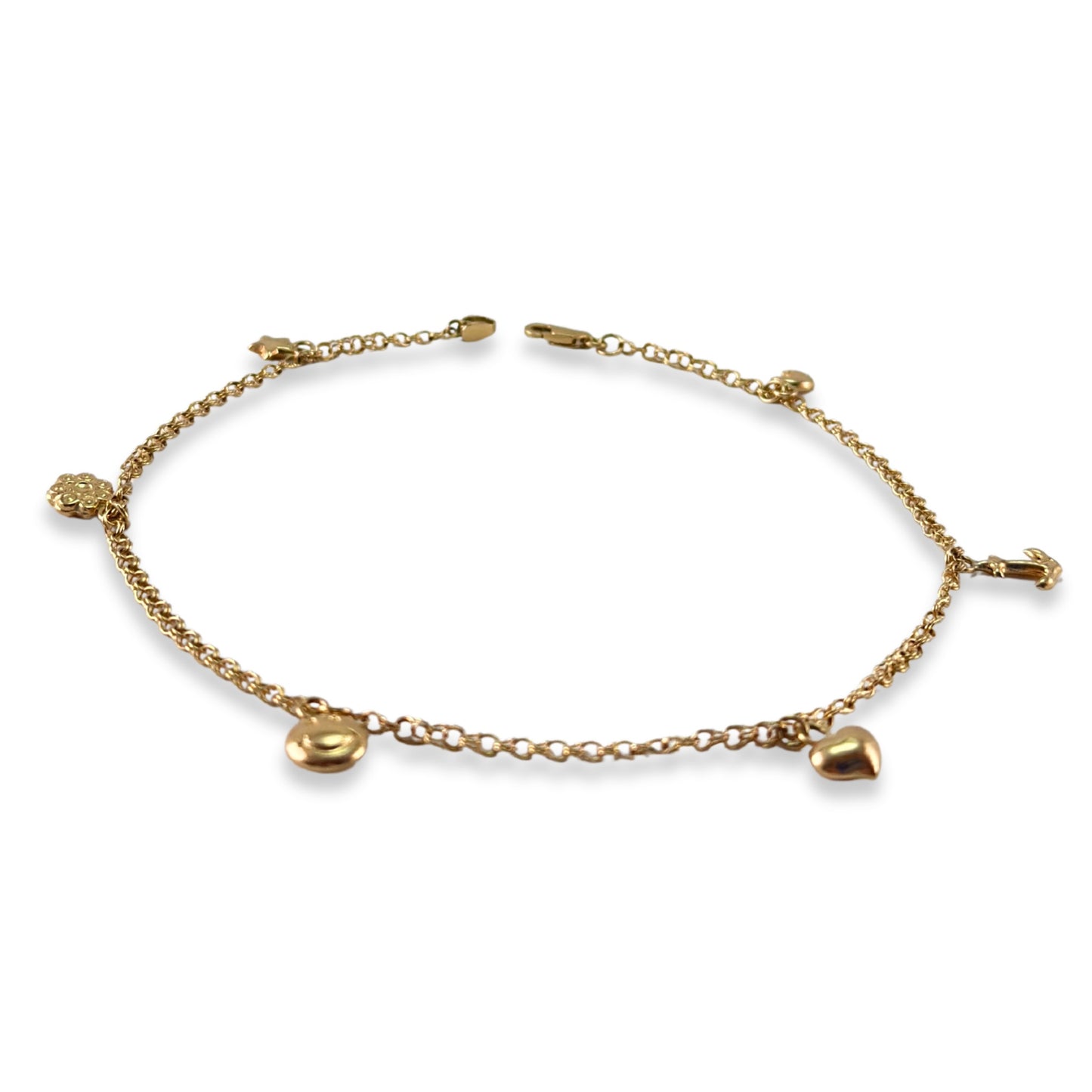 CLASSIC LINK ANKLET WITH CHARM