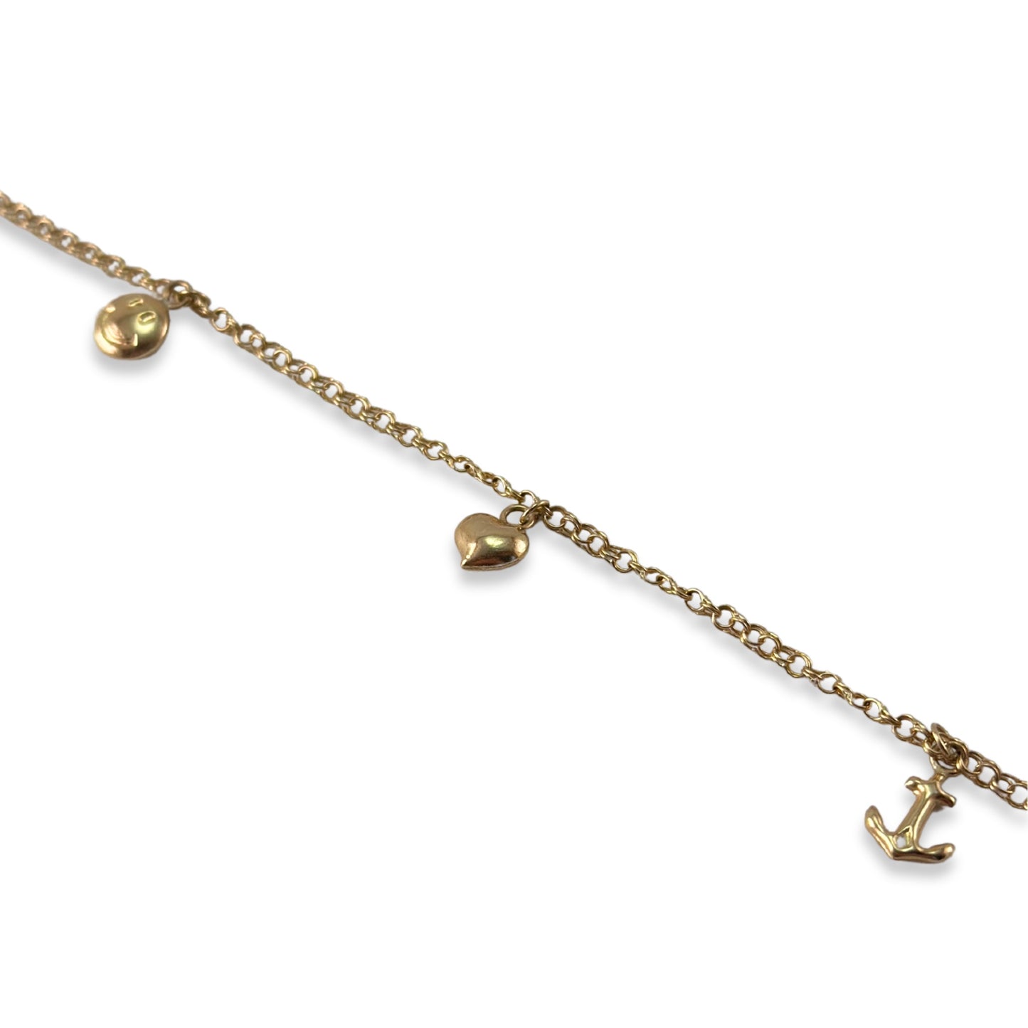 CLASSIC LINK ANKLET WITH CHARM