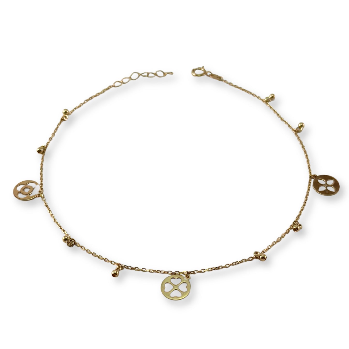 CLASSIC LINK ANKLET WITH CHARM