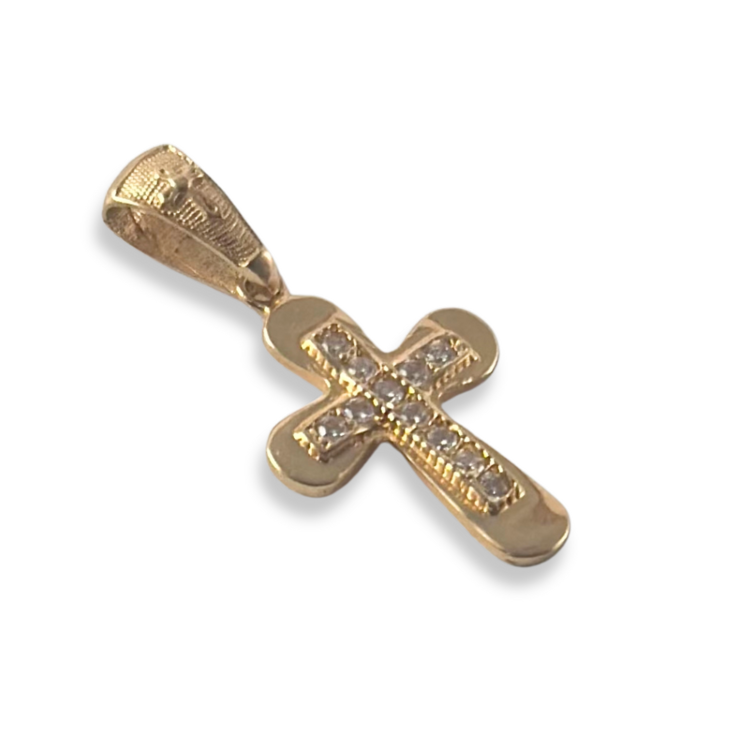 CROSS PENDANT WITH STONE
