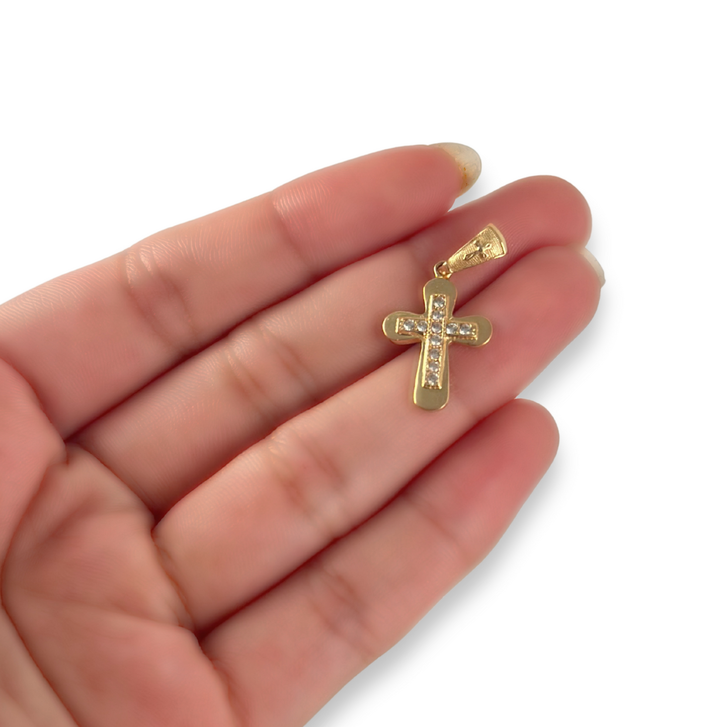 CROSS PENDANT WITH STONE