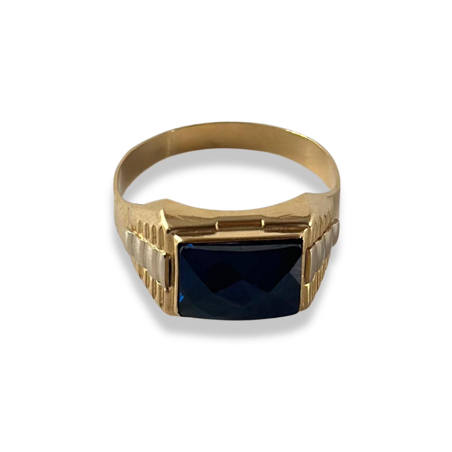 MEN’S RING WITH BLUE STONE