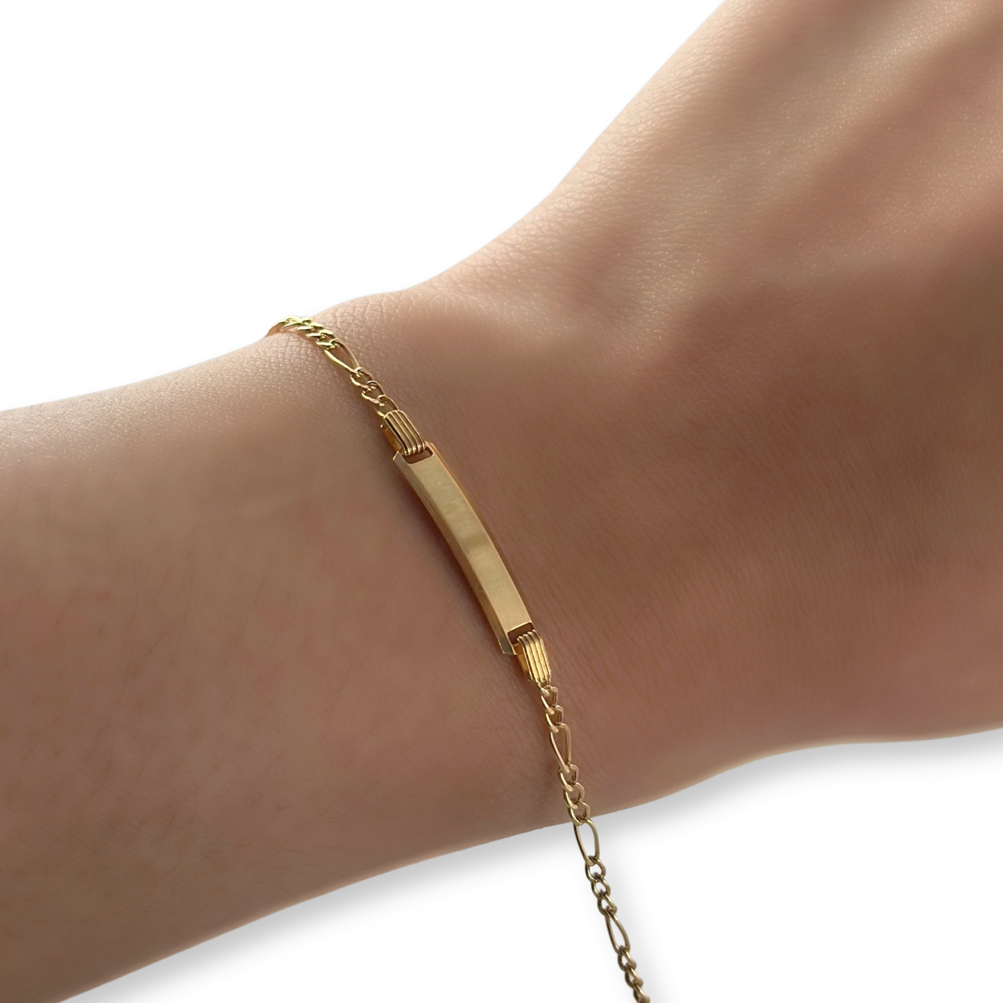 BABY FIGARO BRACELET WITH NAMEPLATE