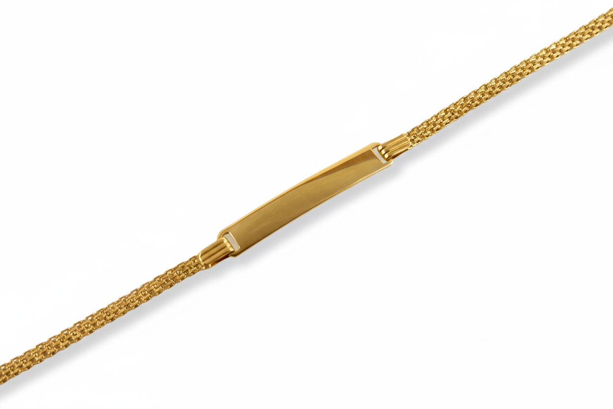 BISMARK LINK BRACELET WITH NAMEPLATE