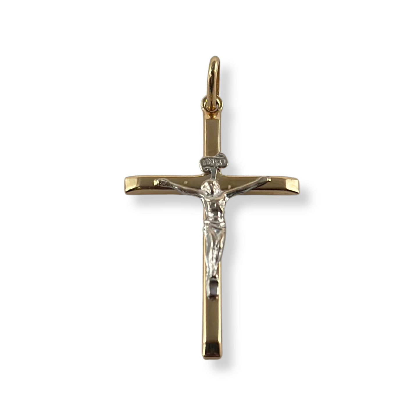 TWO-TONE CROSS PENDANT