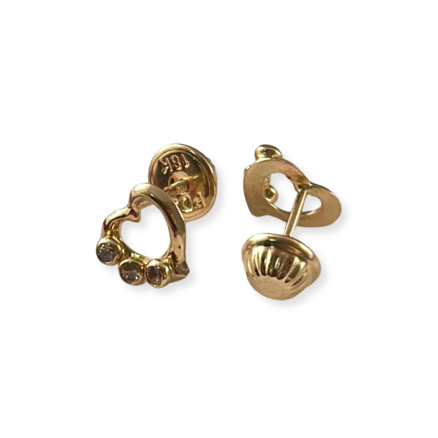 HEART STUD EARRINGS