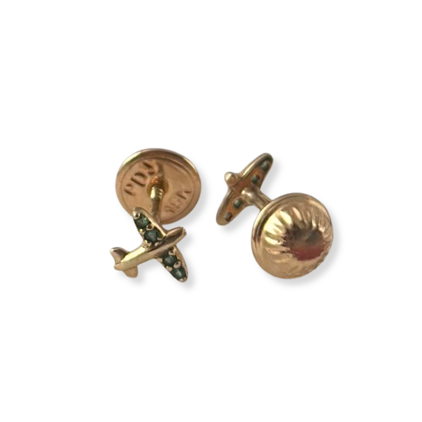 AIRPLANE STUD EARRINGS