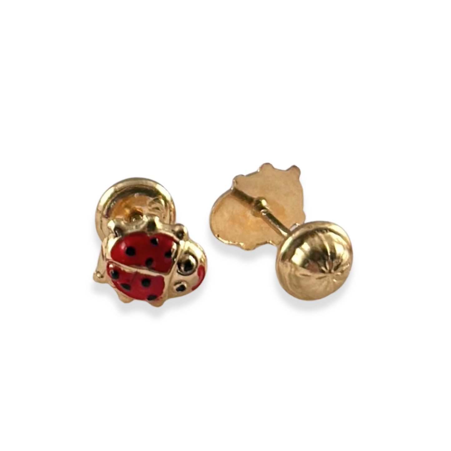 LADYBUG STUD EARRINGS