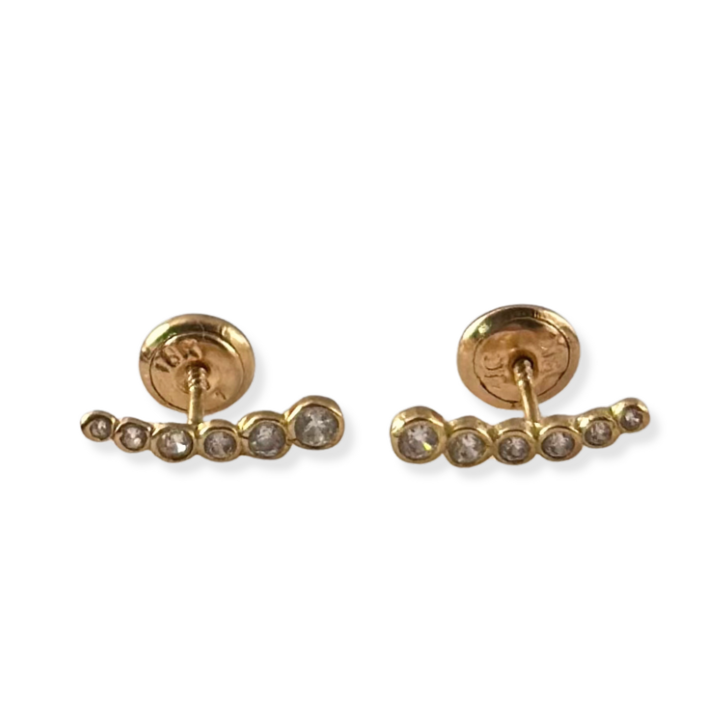 BOW EARRINGS WITH ZIRCON