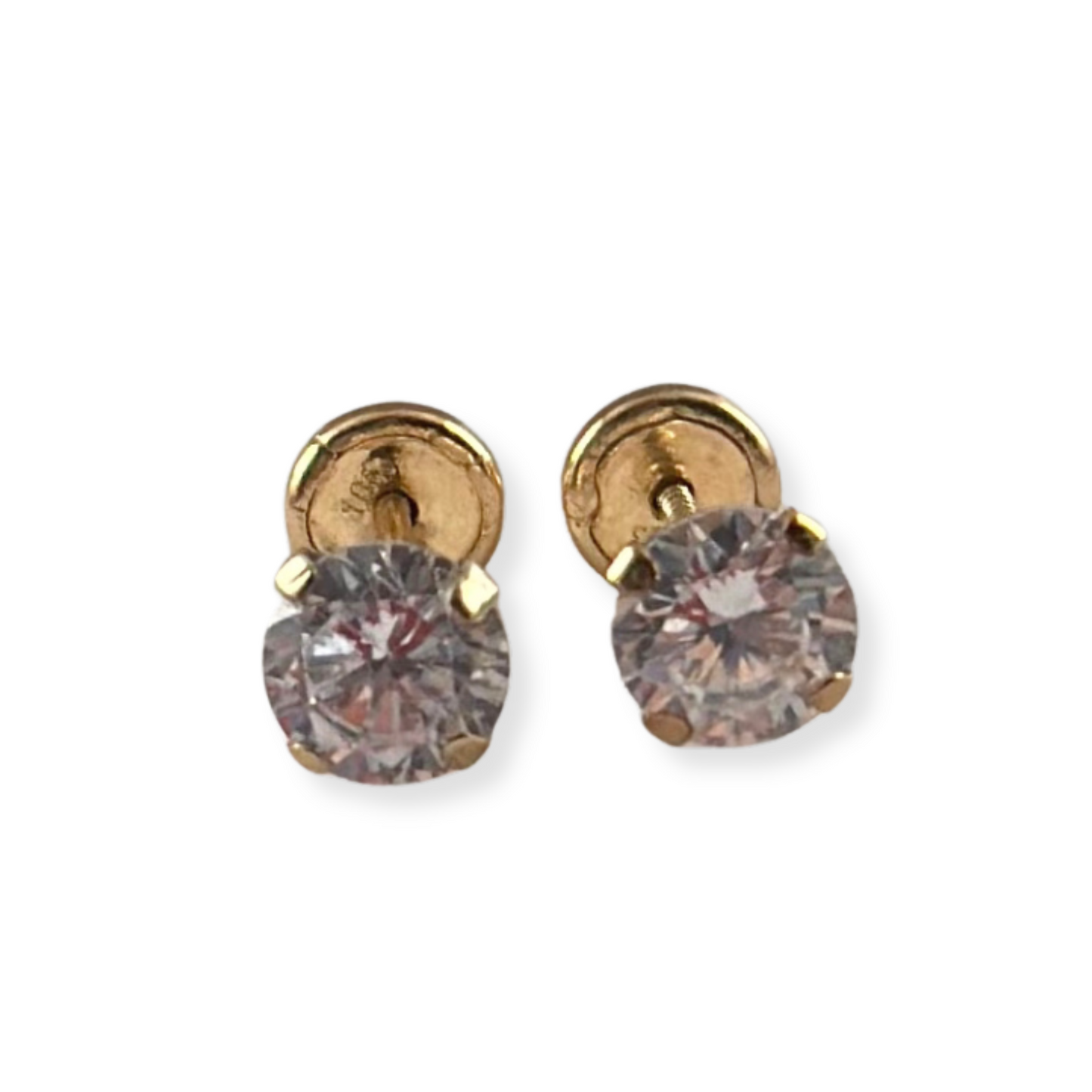 CENTER STONE EARRINGS