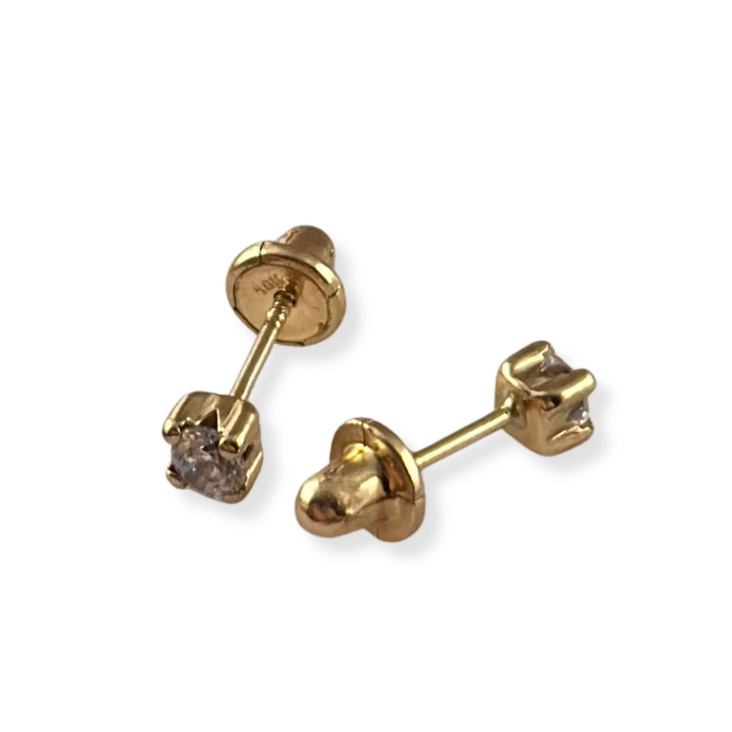 CENTER STONE EARRINGS