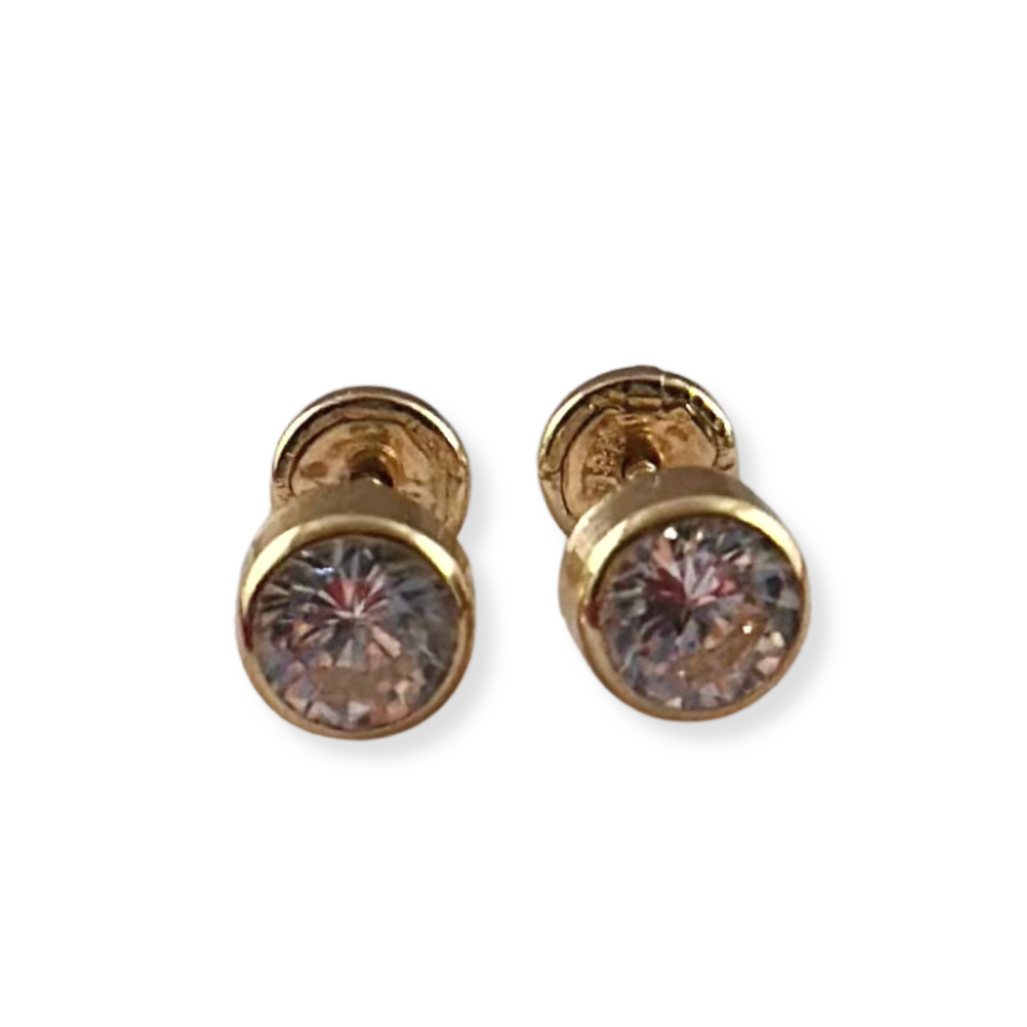 CIRCLE EARRINGS WITH STONE