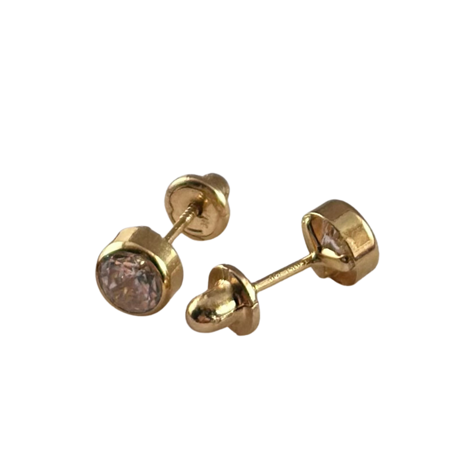 CIRCLE EARRINGS WITH STONE