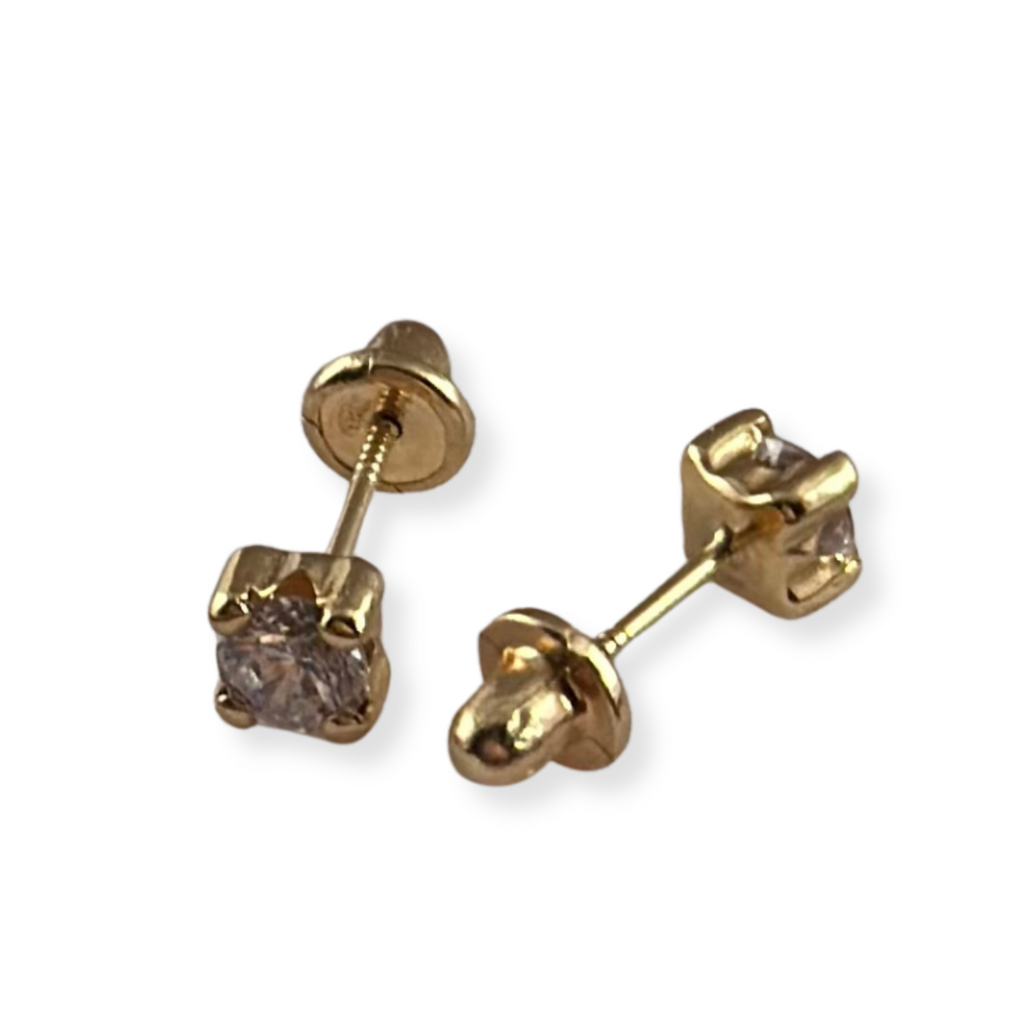 CENTER STONE EARRINGS