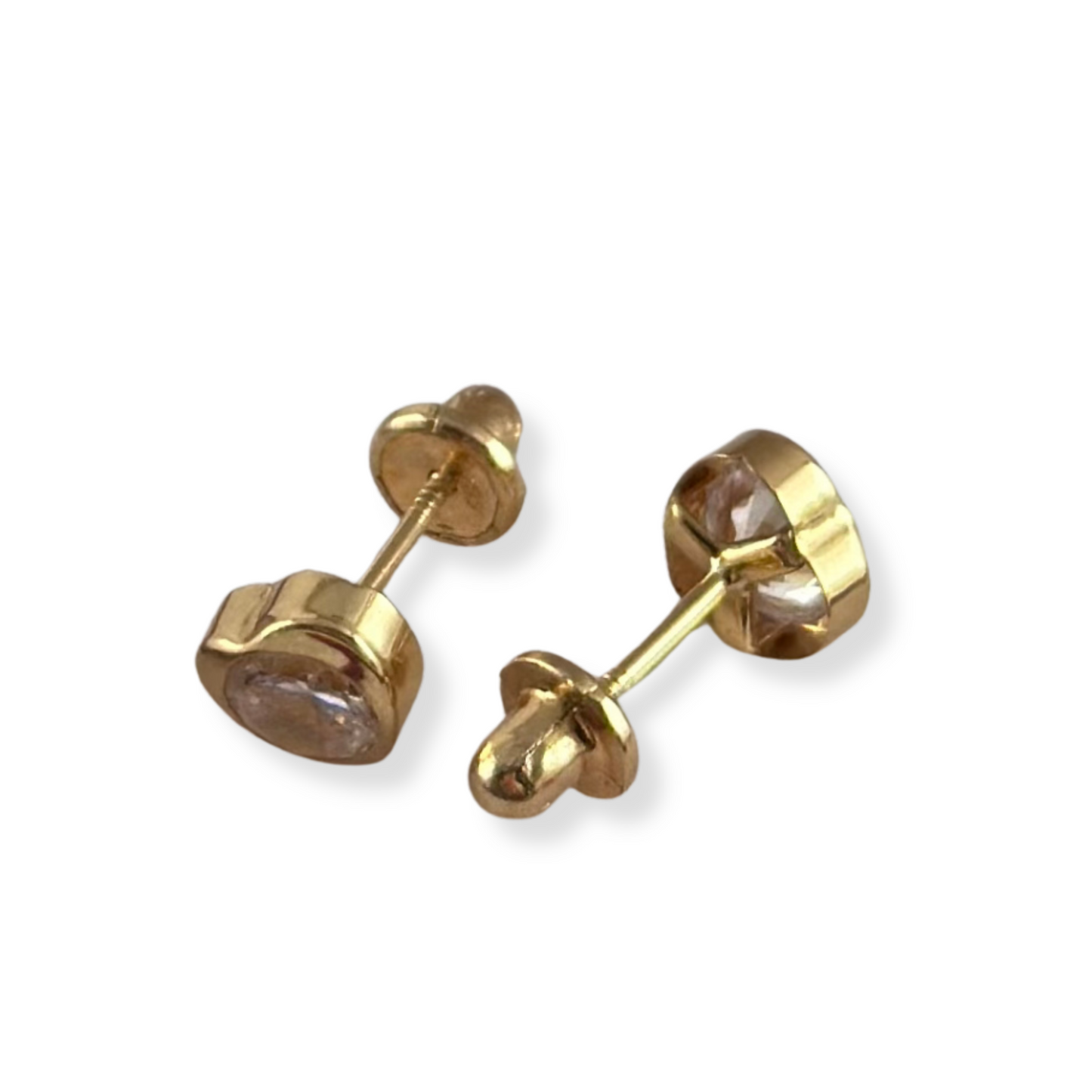 PENDIENTES DE PIEDRA DE CORAZÓN