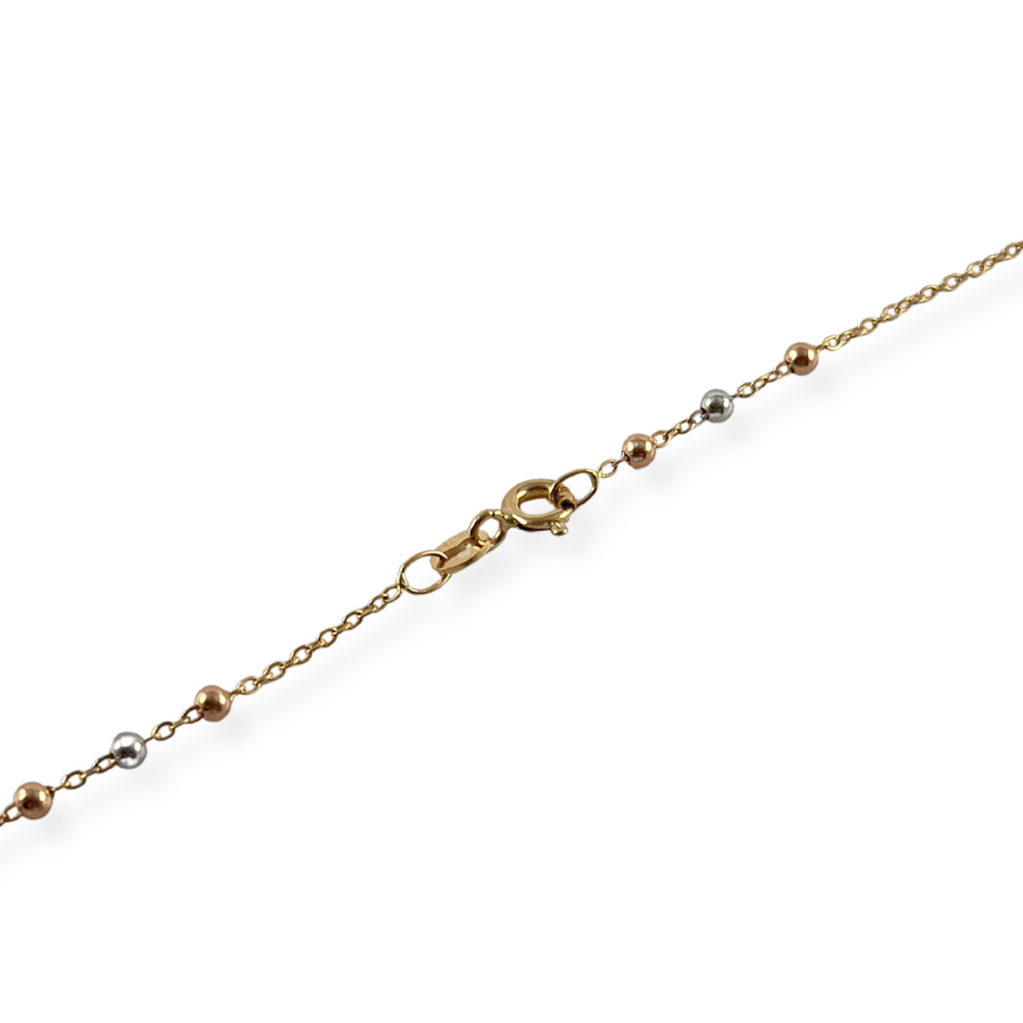 TRI-COLOR GOLD ROLL-ON CHAIN