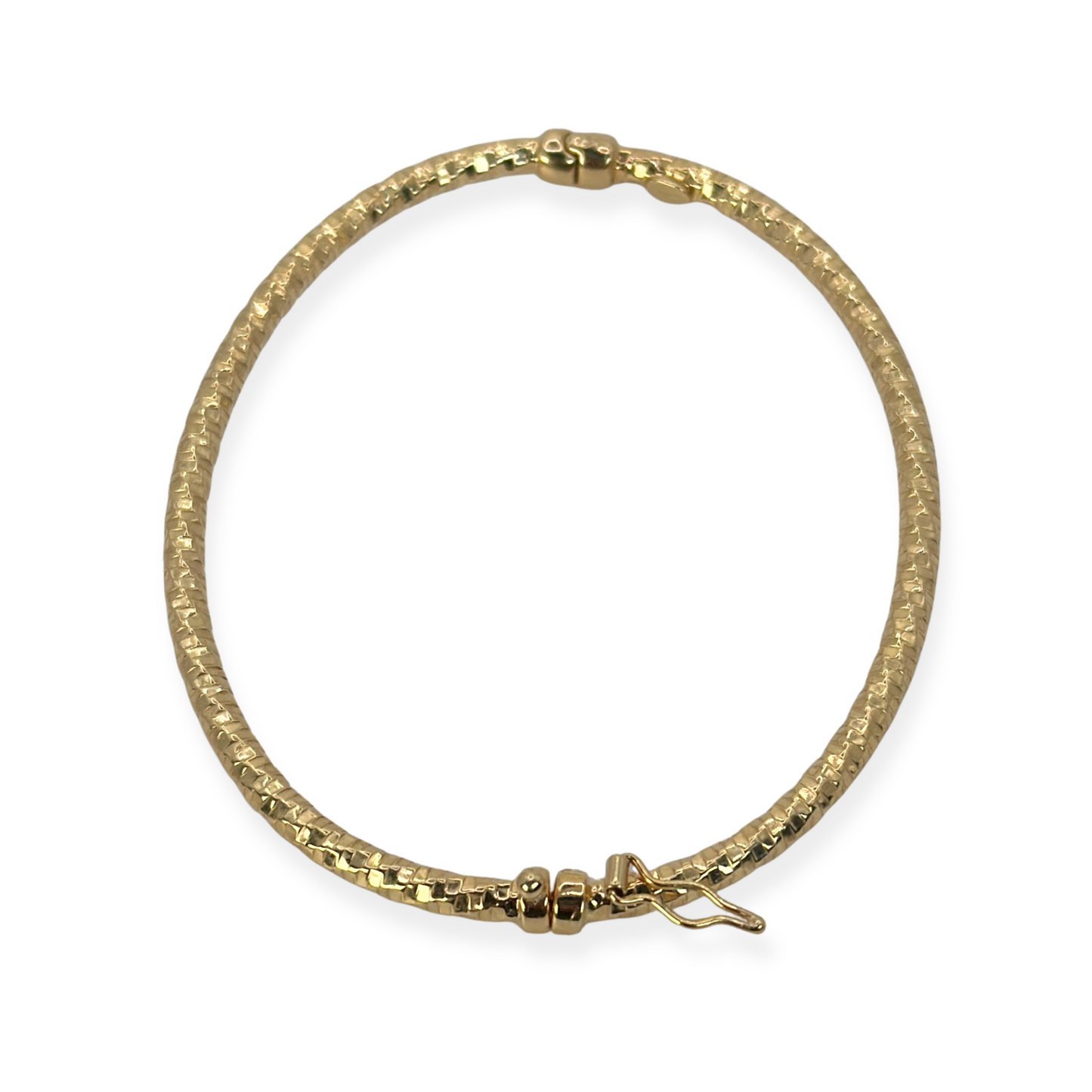 DIAMOND-CUT RIGID BRACELET