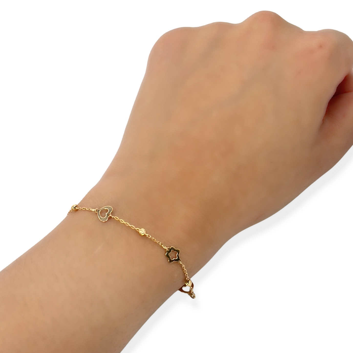 HEART BRACELET WITH BEAD