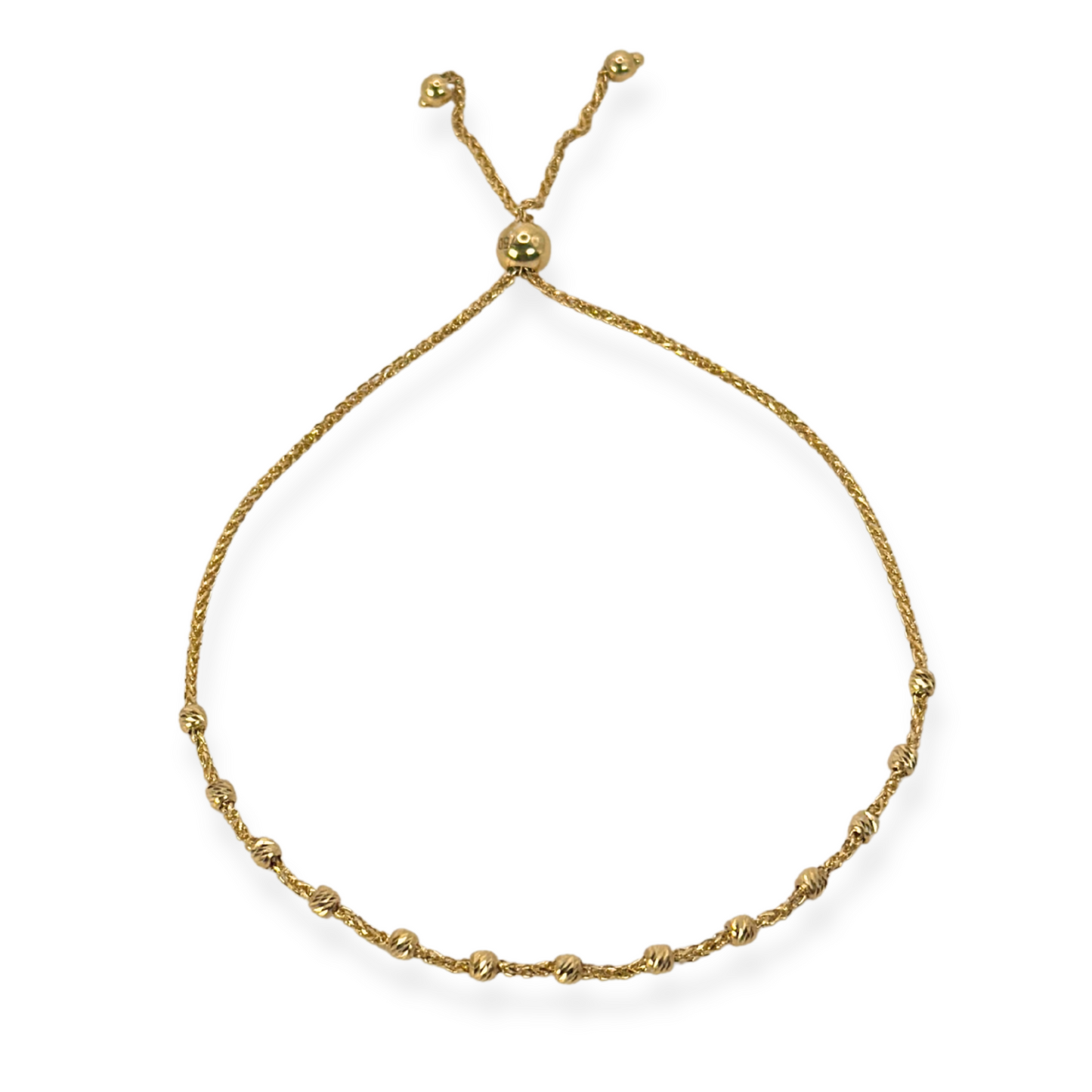 DIAMOND-CUT BEAD BRACELET