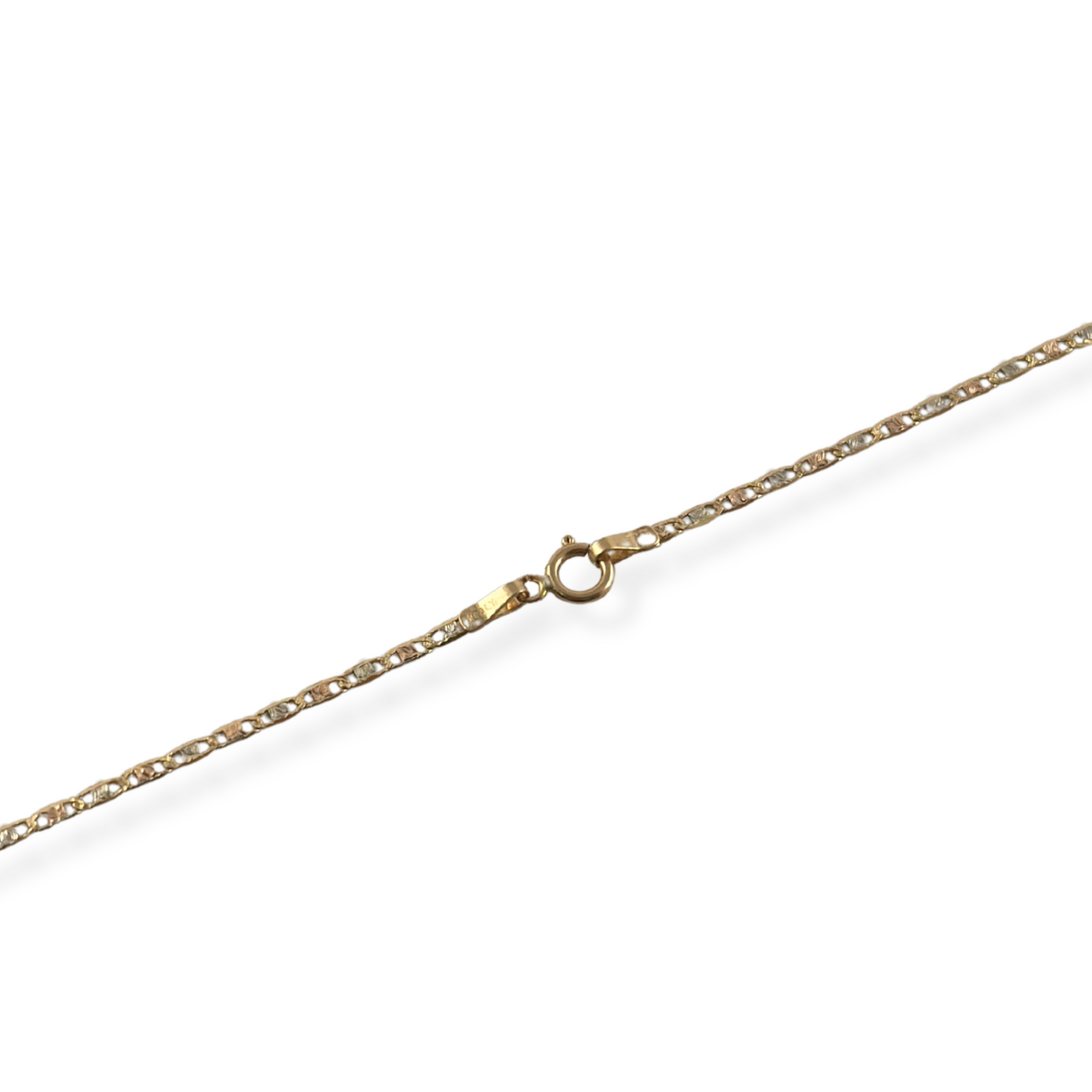 FLAT CHAIN THREE-TONE GOLD