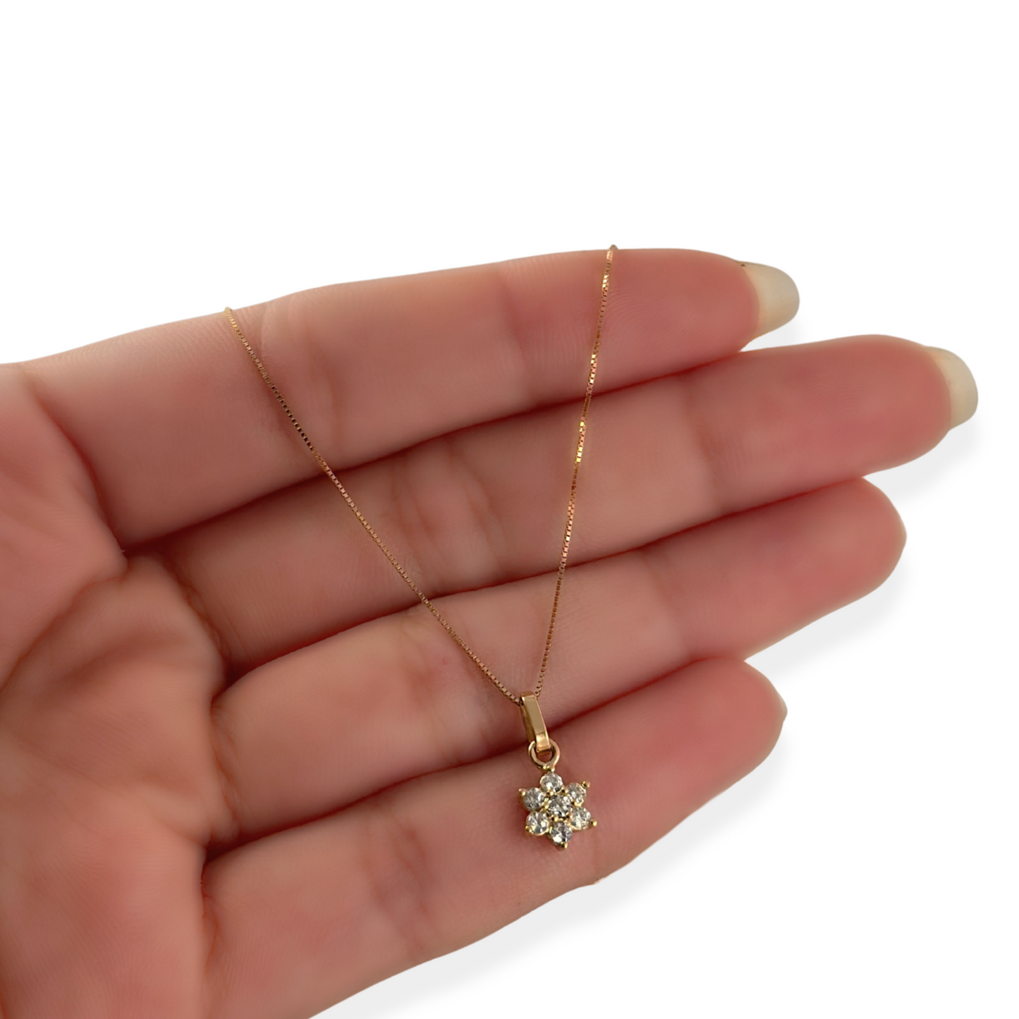 CHAIN WITH FLOWER PENDANT