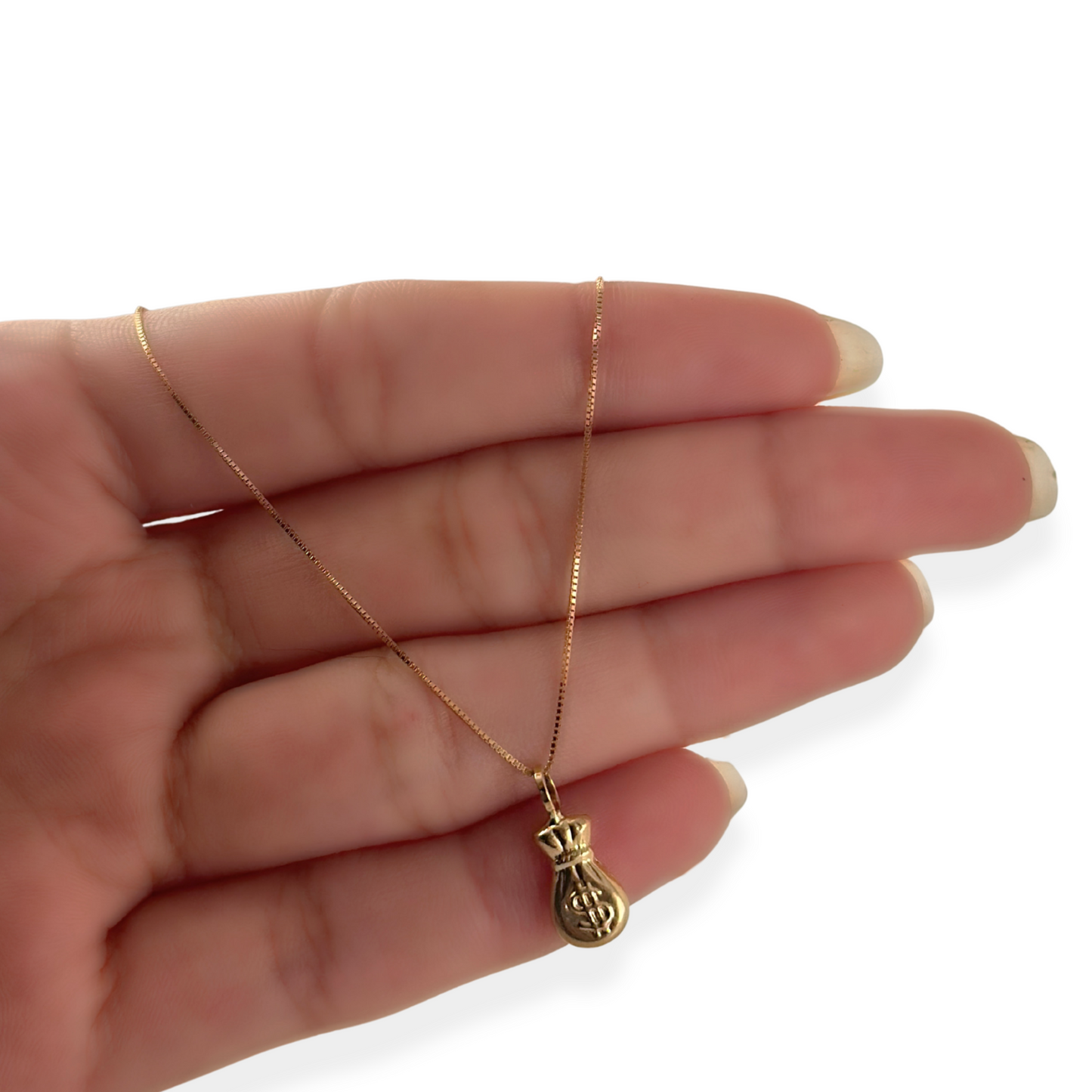 CHAINS WITH MONEY BAG PENDANT