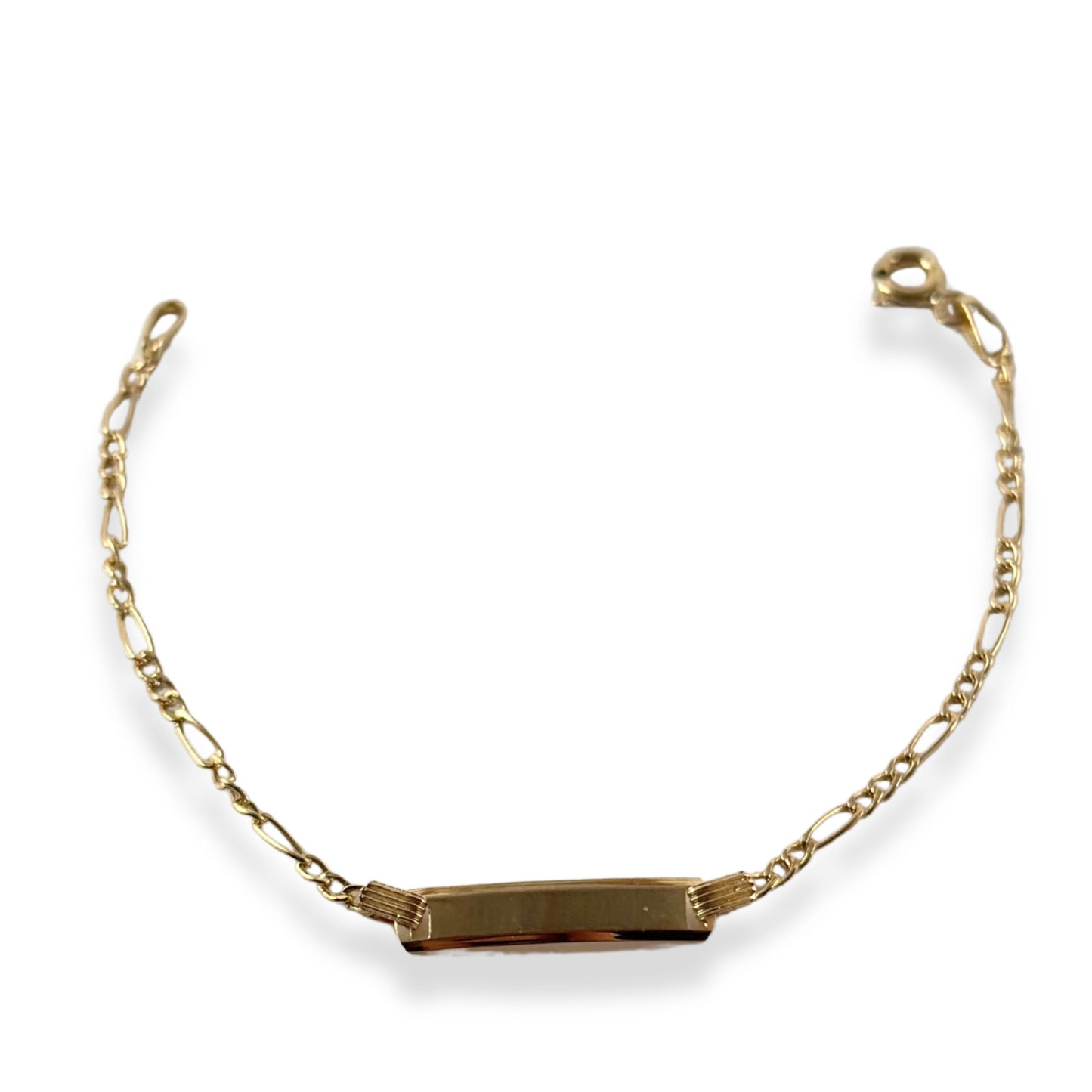 BABY FIGARO BRACELET WITH NAMEPLATE