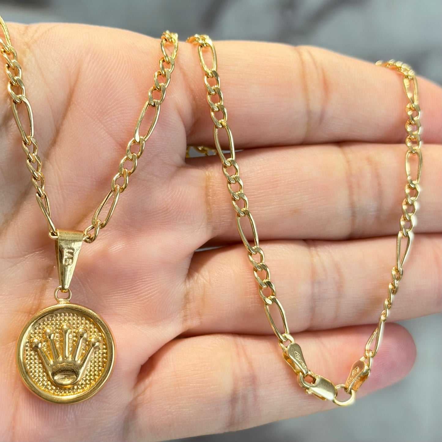 CADENA FÍGARO CON COLGANTE
