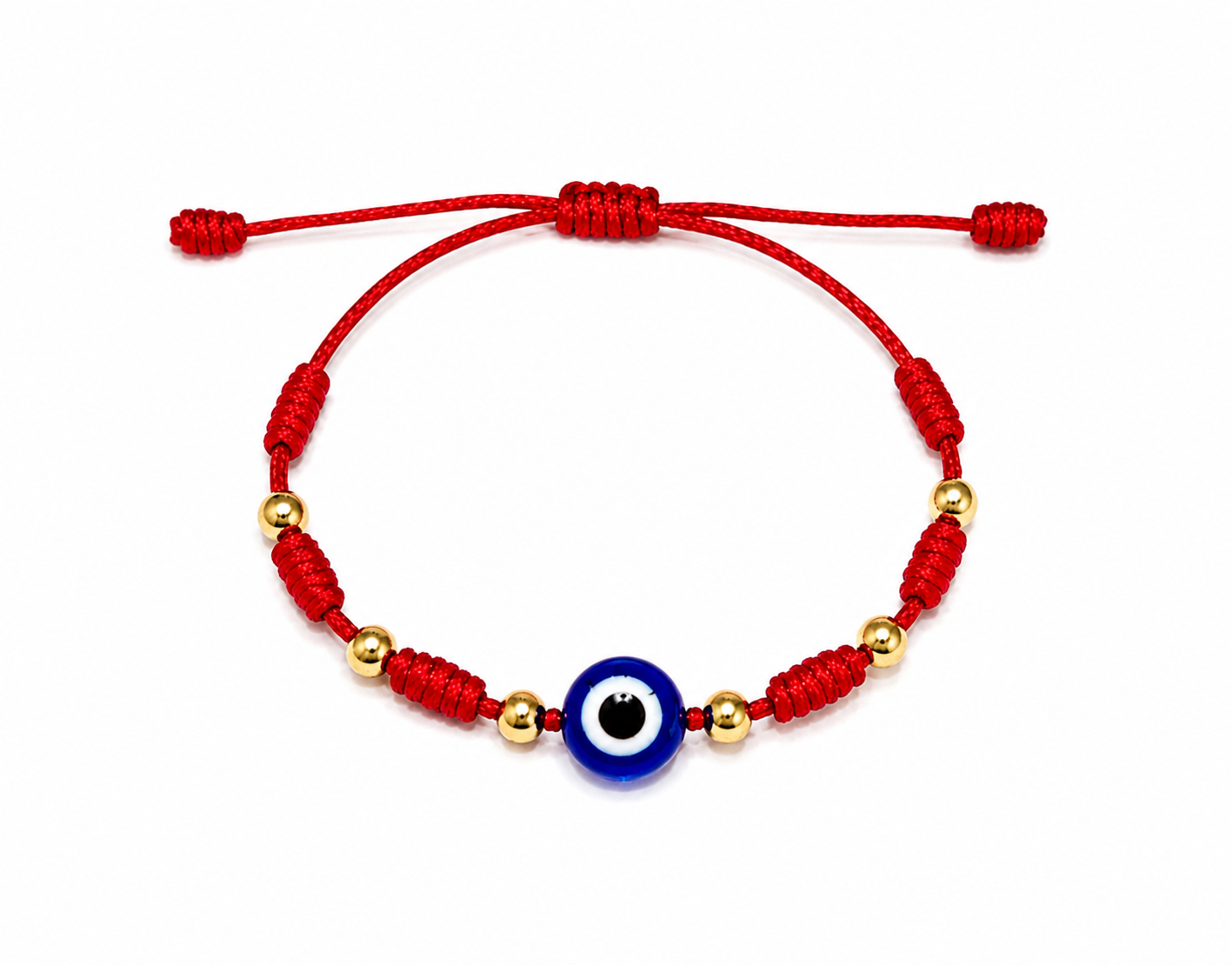 7/KNOT BRACELET WITH GOLD BEADS