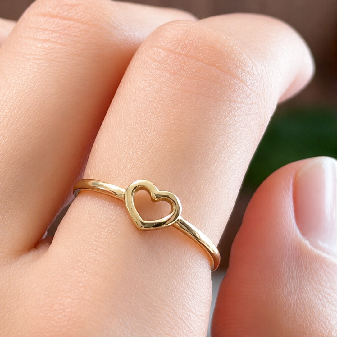 ANILLO DE CORAZÓN SILUETA