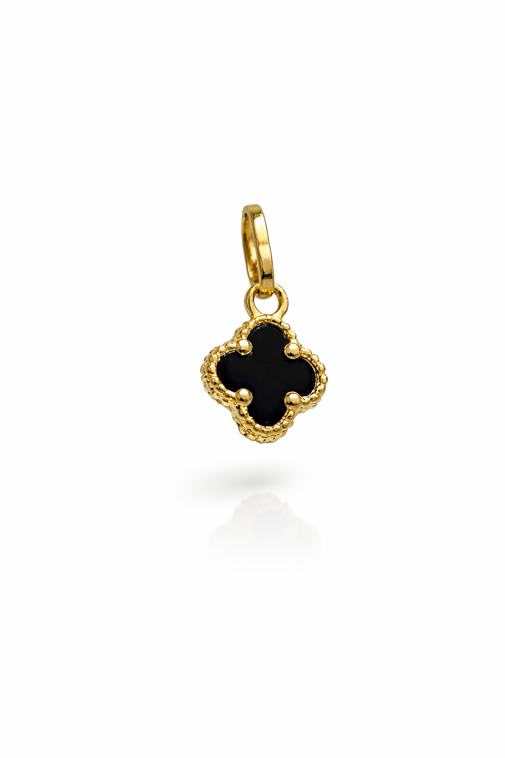 SMALL BLACK CLOVER PENDANT
