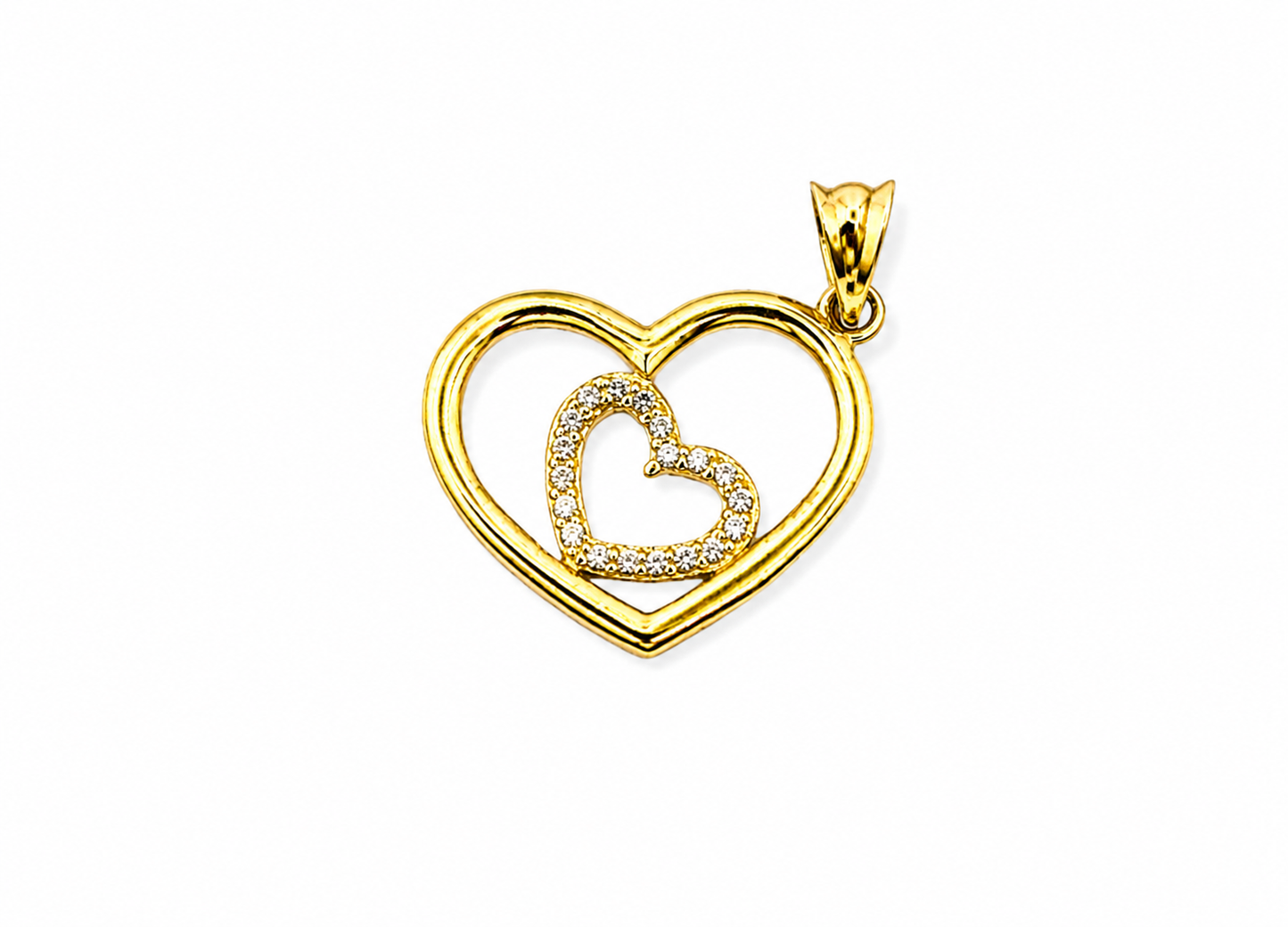 COLGANTE DE CORAZÓN CON PIEDRAS
