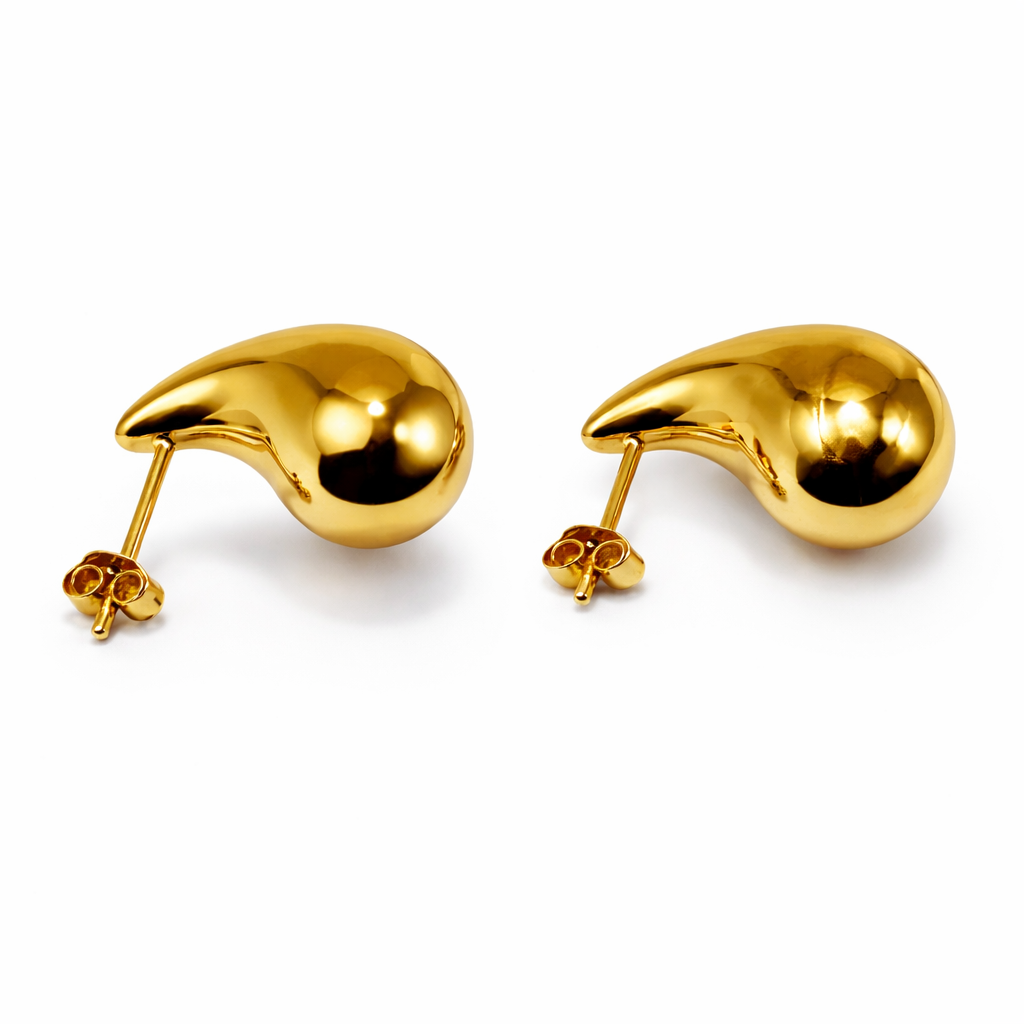 PENDIENTES DE BOTÓN CON FORMA DE GOTA