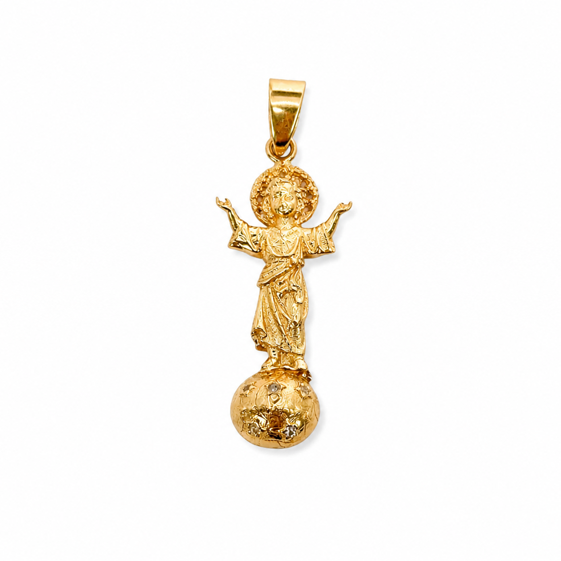 DIJE DIVINO NIÑO / 2.35 gr / 3.8 cm / ORO 18K