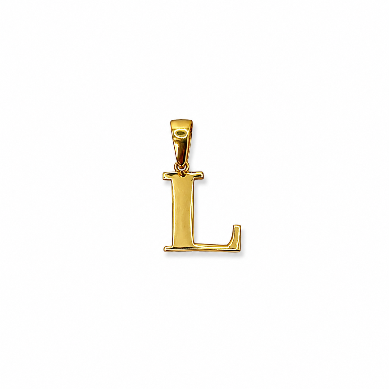 LETTER L PENDANT/ 1 gr / 2.2 cm / 18K ITALIAN GOLD
