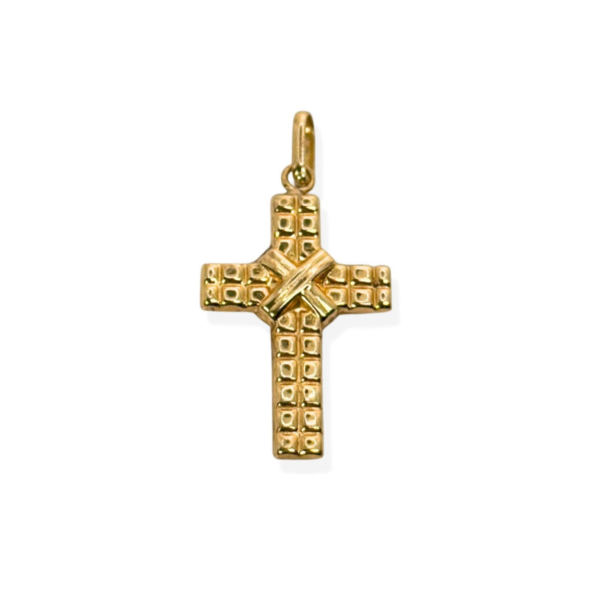 Colgante Cruz Picazo / 1.25 gr / 3 cm / Oro italiano de 18K