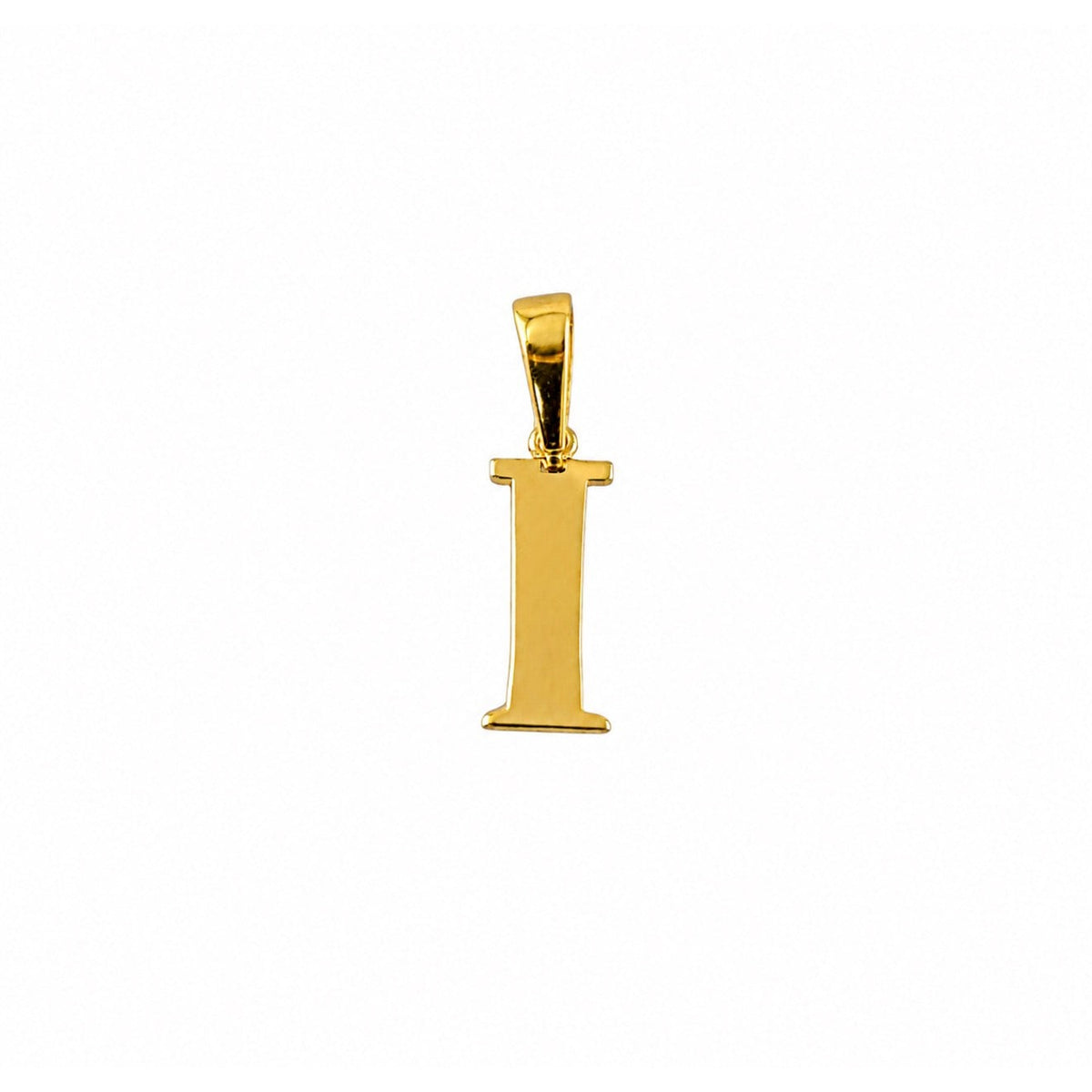 Letter I Pendant / 0.85 gr / 2.2 cm / 18K Italian Gold