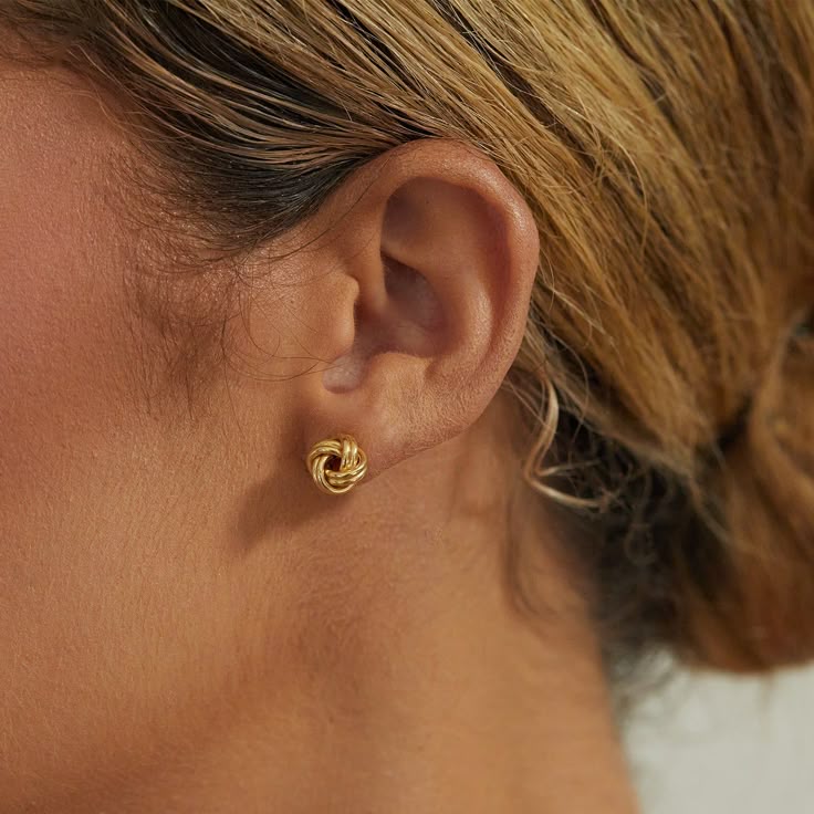 KNOT STUD EARRINGS