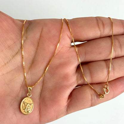 VENETIAN CHAIN WITH SAN MIGUEL ARCÁNGEL  PENDANT