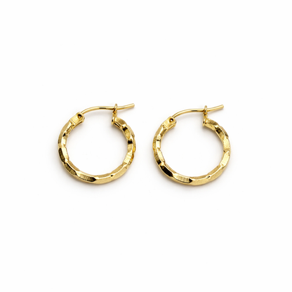 PENDIENTES DE ARO CON DIAMANTES