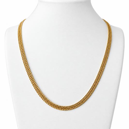 Sedusa Chain / 7.36 gr / 60 cm / 5 mm / 18K Italian Gold