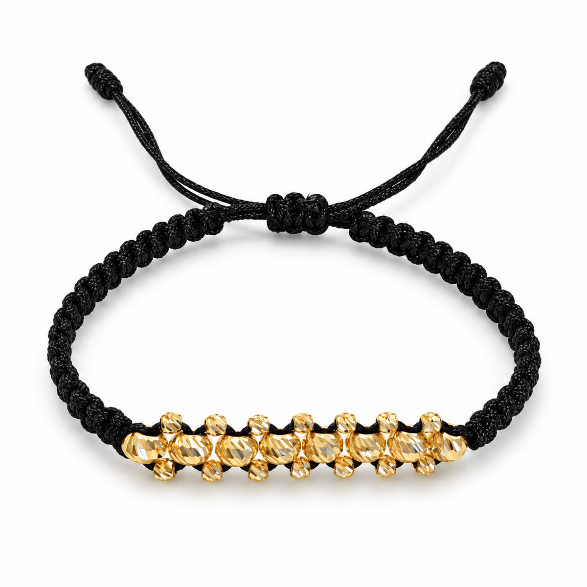 Bracelet with gold beads / 1.17 gr / 5, 3 mm