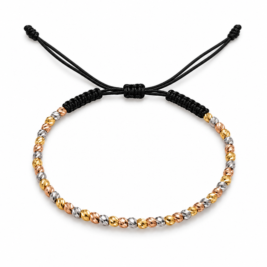 Bracelet with Gold Beads / 2 gr / 3 mm