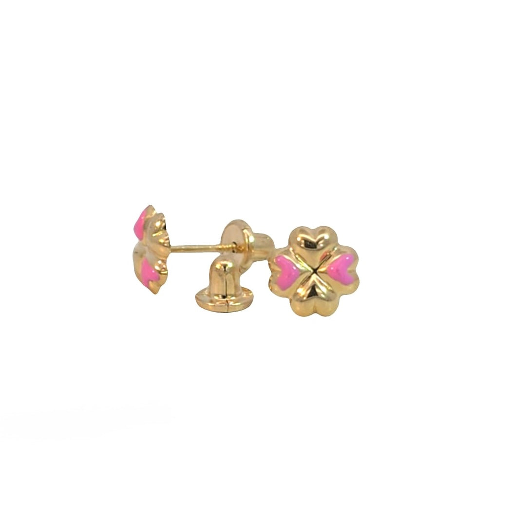 PENDIENTES DE CORAZÓN DE FLOR